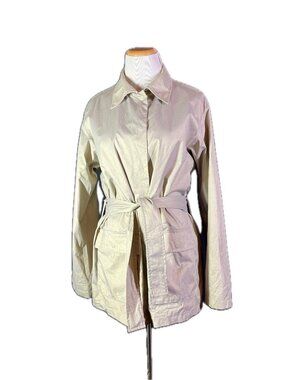 Caractere Size US 12 Iridescent Jacket Sash Tie Belt Grey Yellow
